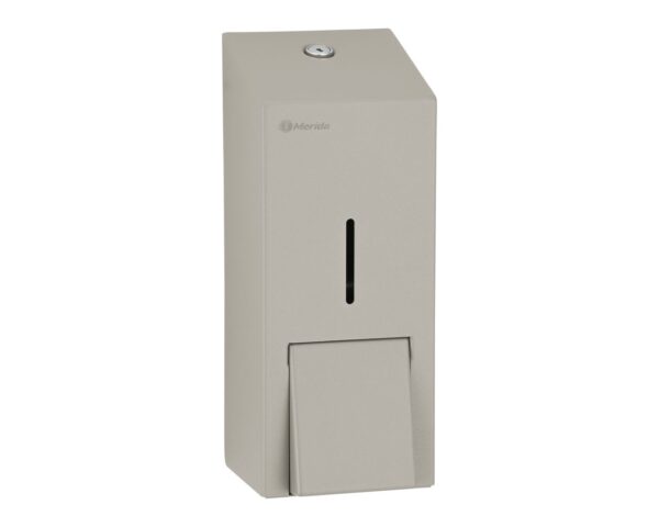 Dozownik płynu dezynfekcyjnego w sprayu MERIDA STELLA STONE GREY LINE, pojemność wkładów 1000 ml, szary kamienny Dozownik płynu dezynfekcyjnego w sprayu MERIDA STELLA STONE GREY LINE, pojemność wkładów 1000 ml, szary kamienny