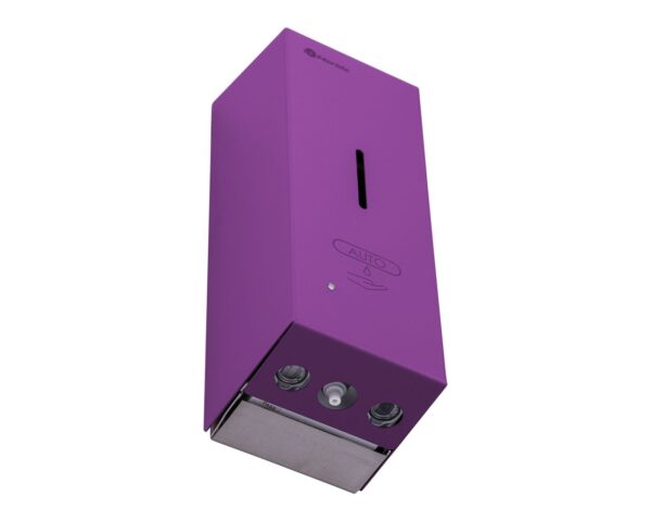 Bezdotykowy automatyczny dozownik mydła w pianie MERIDA STELLA AUTOMATIC SLIM VIOLET LINE na jednorazowe wkłady 800 ml, fioletowy Bezdotykowy automatyczny dozownik mydła w pianie MERIDA STELLA AUTOMATIC SLIM VIOLET LINE na jednorazowe wkłady 800 ml, fioletowy