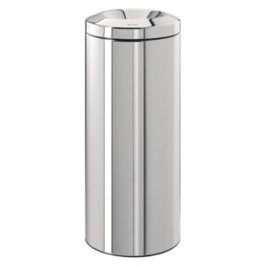 Stalowy kosz samogaszący polerowany, poj. 30 l