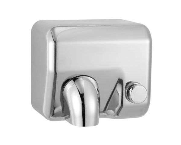 Suszarka do rąk MERIDA STARFLOW PLUS z przyciskiem, stal polerowana z powłoką AFP Suszarka do rąk MERIDA STARFLOW PLUS z przyciskiem, stal polerowana z powłoką AFP