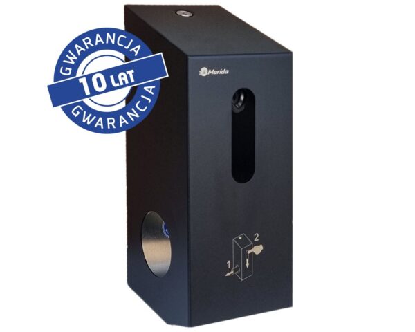 Pojemnik na dwie rolki papieru toaletowego, MERIDA STELLA BLACK LINE Pojemnik na dwie rolki papieru toaletowego, MERIDA STELLA BLACK LINE