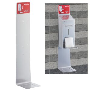 Tacka z szyldem oraz naklejką informacyjną