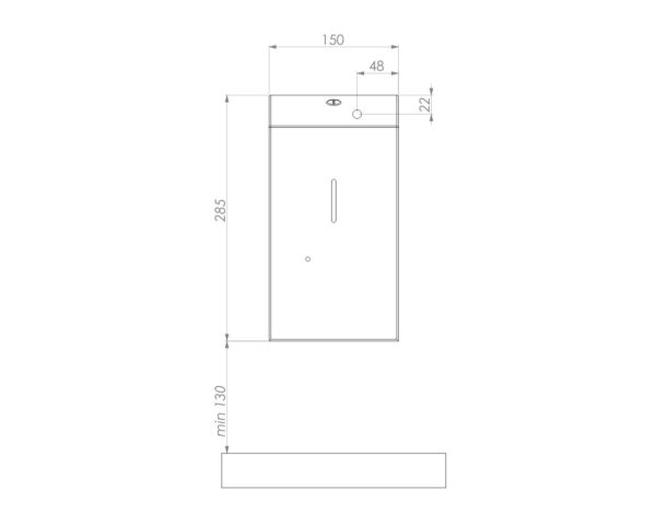 Bezdotykowy automatyczny dozownik mydła w pianie, MERIDA STELLA AUTOMATIC BLUE LINE na jednorazowe wkłady 1000 g, niebieski Bezdotykowy automatyczny dozownik mydła w pianie, MERIDA STELLA AUTOMATIC BLUE LINE na jednorazowe wkłady 1000 g, niebieski