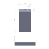 Bezdotykowy automatyczny dozownik płynu dezynfekcyjnego w sprayu na jednorazowe wkłady 1000 ml, MERIDA STELLA, stal matowa