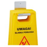 Wieszak do powieszenia wiadra lub tablicy "ŚLISKA PODŁOGA"