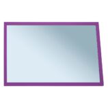 Lustro w ramie metalowej - fioletowej MERIDA STELLA VIOLET LINE, 40 x 60 cm