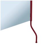 Lustro uchylne w oprawie czerwonej matowej z uchwytem ułatwiającym regulację kąta nachylenia MERIDA STELLA RED LINE, 50 x 60 cm