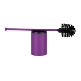 Szczotka do WC z uchwytem mocowanym do ściany, tuba krótka, MERIDA STELLA VIOLET LINE, fioletowa