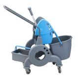 Wózek jednowiadrowy 15 l z kuwetą 8 l, niebieska prasa