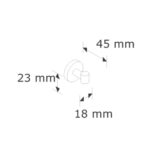 Wieszak pojedynczy kołkowy
