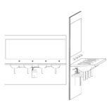 System centralnego zasilania do dozownika blatowych i ściennych