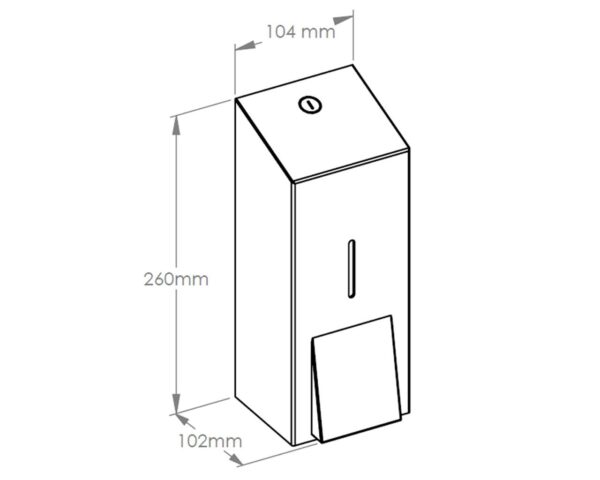 Dozownik mydła w pianie na jednorazowe wkłady z pompką spieniającą MERIDA INOX DESIGN MAXI - ICICLE Dozownik mydła w pianie na jednorazowe wkłady z pompką spieniającą MERIDA INOX DESIGN MAXI - ICICLE