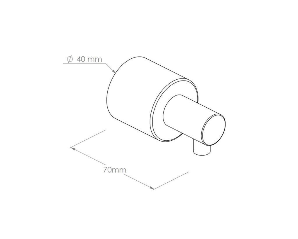 Dozownik mydła w płynie ścienny WALEC, biały