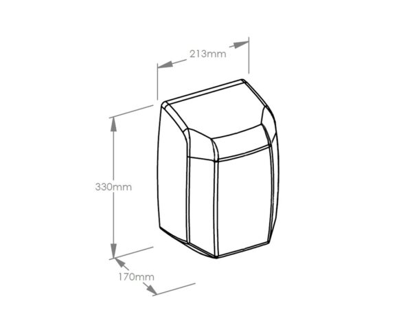 Suszarka do rąk MERIDA MACHFLOW, stal matowa Suszarka do rąk MERIDA MACHFLOW, stal matowa