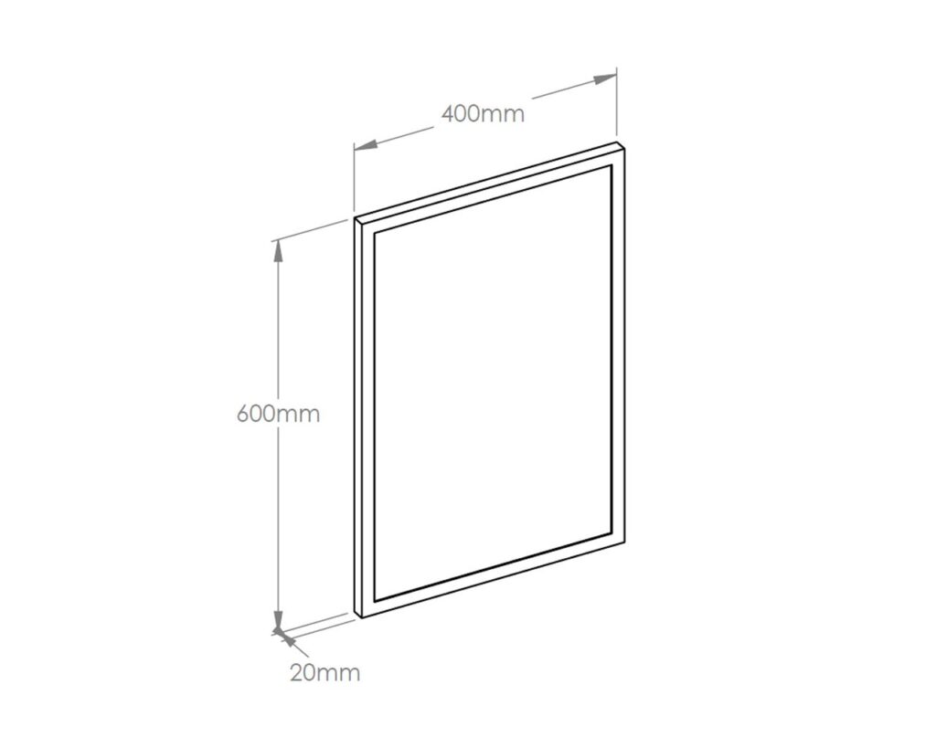 Lustro w ramie metalowej - fioletowej MERIDA STELLA VIOLET LINE, 40 x 60 cm