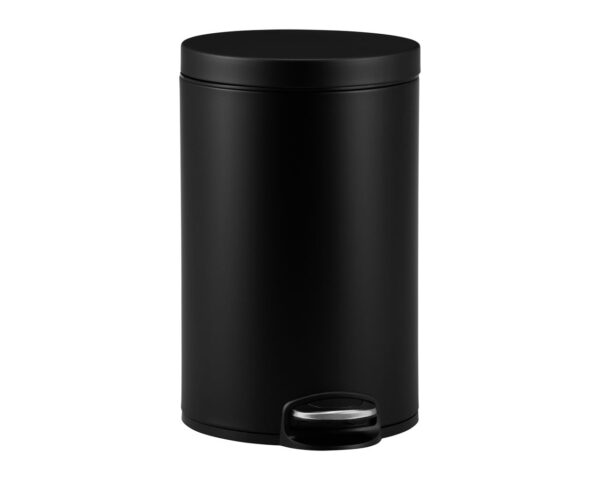Kosz pedałowy SILENT SERENE, pojemność 12 l, metalowy, czarny matowy Kosz pedałowy SILENT SERENE, pojemność 12 l, metalowy, czarny matowy