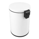 Kosz pedałowy SILENT SERENE, pojemność 20 l, metalowy, biały
