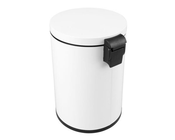 Kosz pedałowy SILENT SERENE, pojemność 20 l, metalowy, biały Kosz pedałowy SILENT SERENE, pojemność 20 l, metalowy, biały