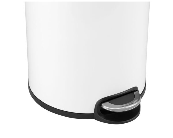 Kosz pedałowy SILENT SERENE, pojemność 30 l, metalowy, biały Kosz pedałowy SILENT SERENE, pojemność 30 l, metalowy, biały