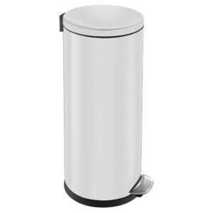 Kosz pedałowy TOP SILENT LUNA, pojemność 30 l, metalowy, biały