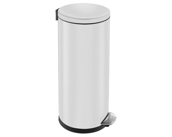 Kosz pedałowy TOP SILENT LUNA, pojemność 30 l, metalowy, biały