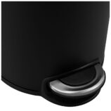 Kosz pedałowy SILENT SERENE, pojemność 5 l, metalowy, czarny matowy