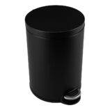 Kosz pedałowy SILENT SERENE, pojemność 20 l, metalowy, czarny matowy