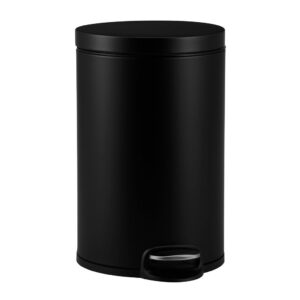 Kosz pedałowy SILENT SERENE, pojemność 20 l, metalowy, czarny matowy