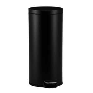 Kosz pedałowy SILENT SERENE, pojemność 30 l, metalowy, czarny matowy