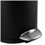 Kosz pedałowy TOP SILENT LUNA, pojemność 5 l, metalowy, czarny matowy