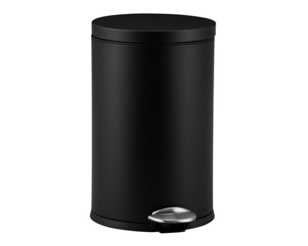 Kosz pedałowy TOP SILENT LUNA, pojemność 12 l, metalowy, czarny matowy