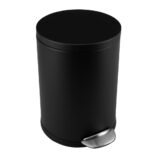 Kosz pedałowy TOP SILENT LUNA, pojemność 20 l, metalowy, czarny matowy