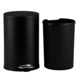 Kosz pedałowy TOP SILENT LUNA, pojemność 20 l, metalowy, czarny matowy