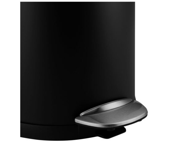 Kosz pedałowy TOP SILENT LUNA, pojemność 30 l, metalowy, czarny matowy Kosz pedałowy TOP SILENT LUNA, pojemność 30 l, metalowy, czarny matowy
