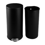 Kosz pedałowy TOP SILENT LUNA, pojemność 30 l, metalowy, czarny matowy