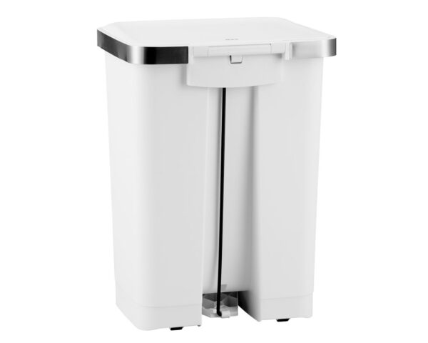 Kosz pedałowy HANA, pojemność 35 l, tworzywo sztuczne, biały Kosz pedałowy HANA, pojemność 35 l, tworzywo sztuczne, biały