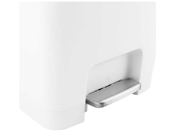 Kosz pedałowy HANA, pojemność 35 l, tworzywo sztuczne, biały Kosz pedałowy HANA, pojemność 35 l, tworzywo sztuczne, biały