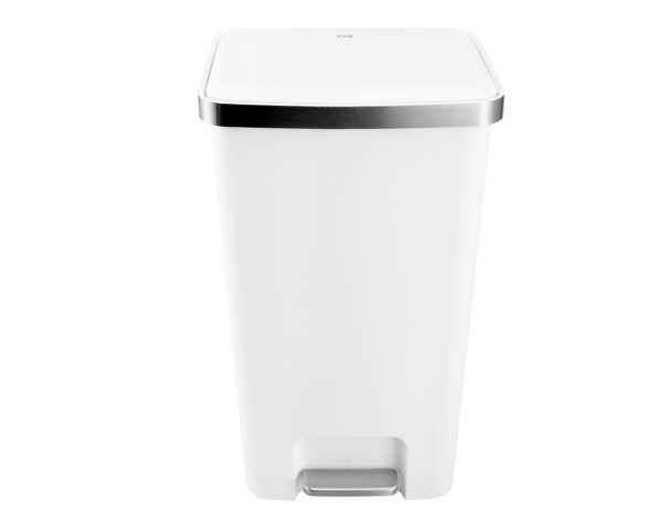 Kosz pedałowy HANA, pojemność 45 l, tworzywo sztuczne, biały Kosz pedałowy HANA, pojemność 45 l, tworzywo sztuczne, biały