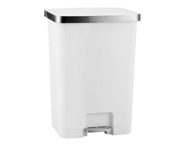 Kosz pedałowy HANA, pojemność 70 l, tworzywo sztuczne, biały Kosz pedałowy HANA, pojemność 70 l, tworzywo sztuczne, biały