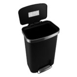 Kosz pedałowy MERIDA ECO PAPER, pojemność 50 l, tworzywo sztuczne, czarny