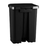 Kosz pedałowy HANA, pojemność 35 l, tworzywo sztuczne czarny