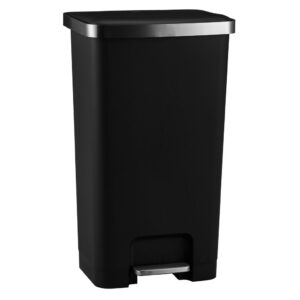 Kosz pedałowy HANA, pojemność 45 l, tworzywo sztuczne, czarny
