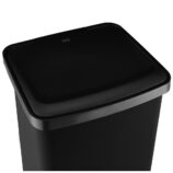 Kosz pedałowy HANA, pojemność 45 l, tworzywo sztuczne, czarny