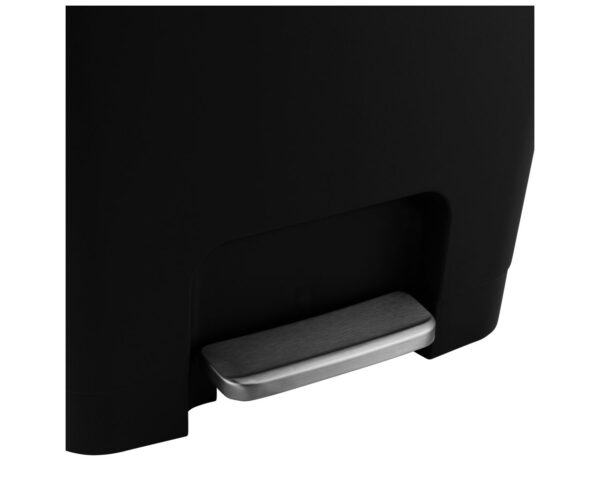 Kosz pedałowy HANA, pojemność 45 l, tworzywo sztuczne, czarny Kosz pedałowy HANA, pojemność 45 l, tworzywo sztuczne, czarny