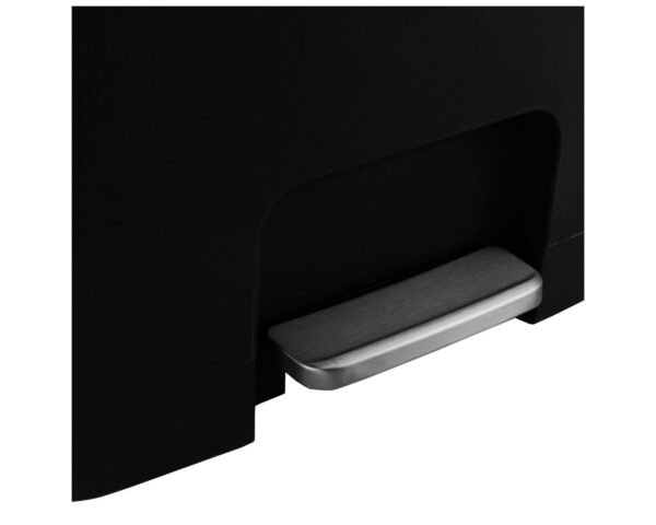 Kosz pedałowy HANA, pojemność 70 l, tworzywo sztuczne, czarny Kosz pedałowy HANA, pojemność 70 l, tworzywo sztuczne, czarny