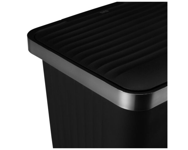 Kosz pedałowy HANA, pojemność 70 l, tworzywo sztuczne, czarny Kosz pedałowy HANA, pojemność 70 l, tworzywo sztuczne, czarny