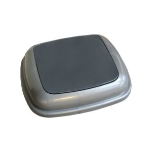 Pokrywa kosza Quatro grafitowa z czarną klapką