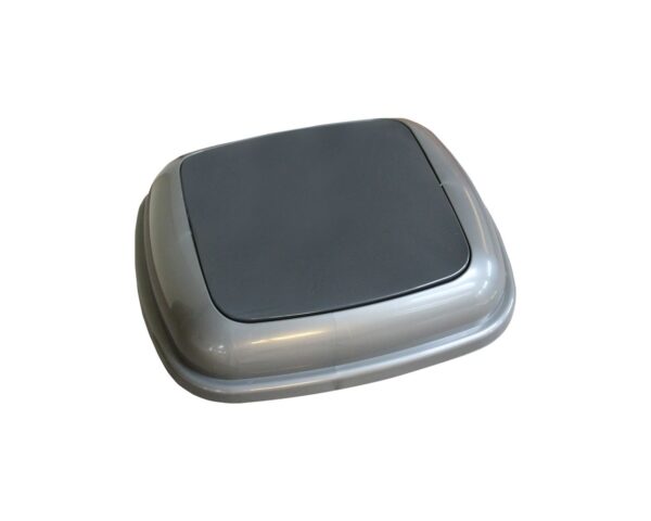 Pokrywa kosza Quatro grafitowa z czarną klapką Pokrywa kosza Quatro grafitowa z czarną klapką