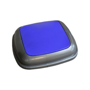 Pokrywa kosza Quatro grafitowa z niebieską klapką