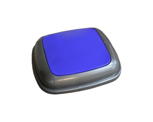 Pokrywa kosza Quatro grafitowa z niebieską klapką Pokrywa kosza Quatro grafitowa z niebieską klapką